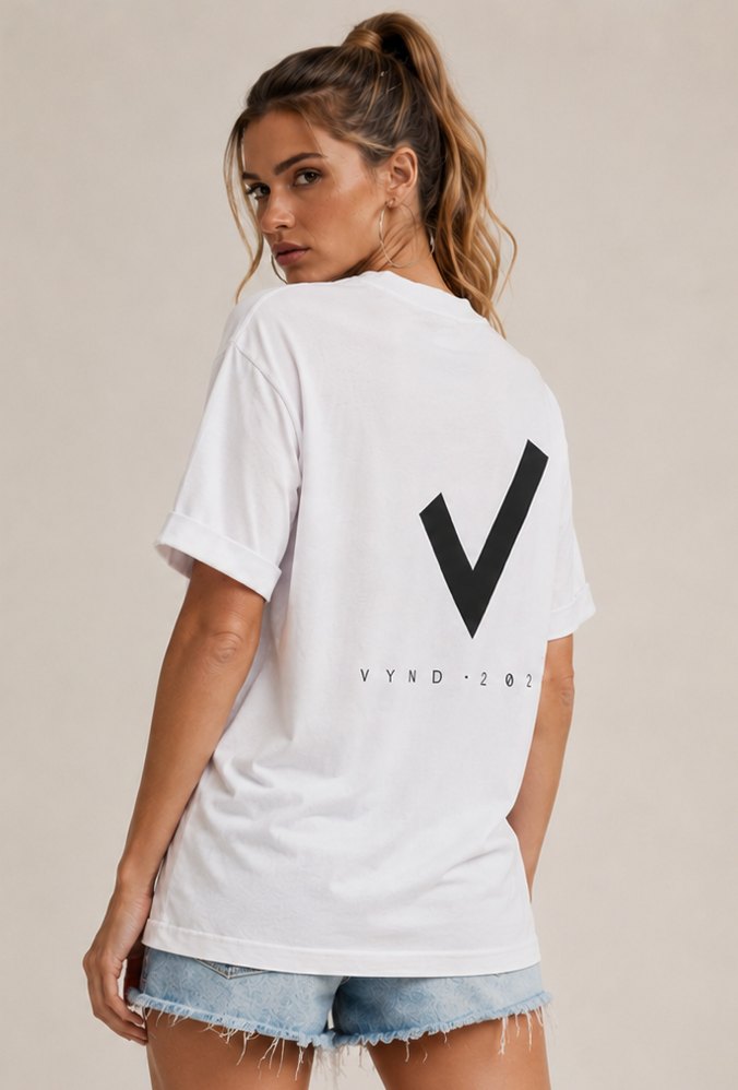 Camiseta papel, costas